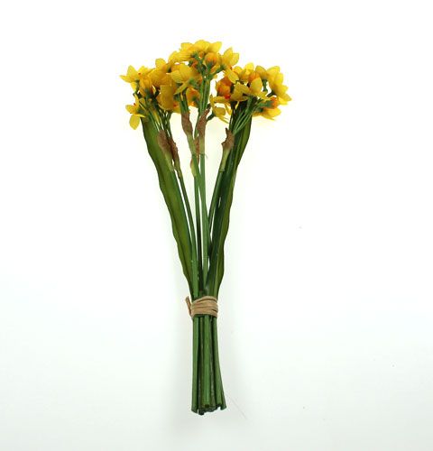Floristik24 Påskliljebukett i gul 35 cm 3st