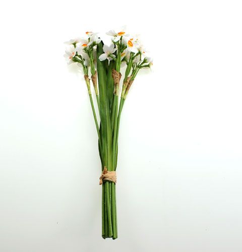 Floristik24 Påskliljebukett i vit 35 cm 3st