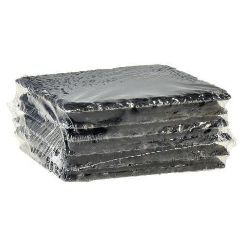 Artikel Fyrkantiga glasunderlägg i naturskiffer svart 10×10cm 6 st