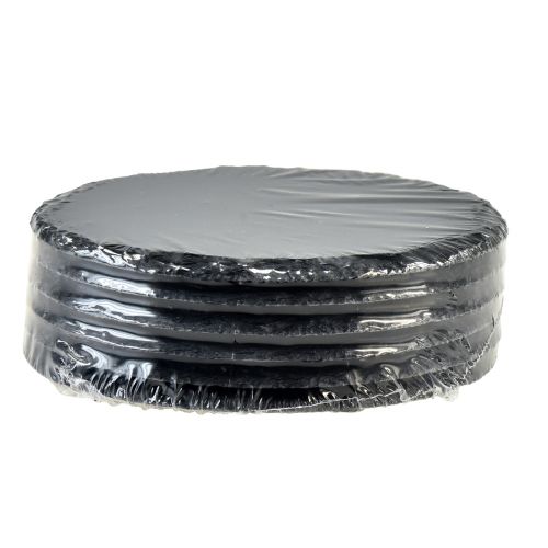 Artikel Naturskiffertallrik Rund stenbricka Svart Ø15cm 6 st