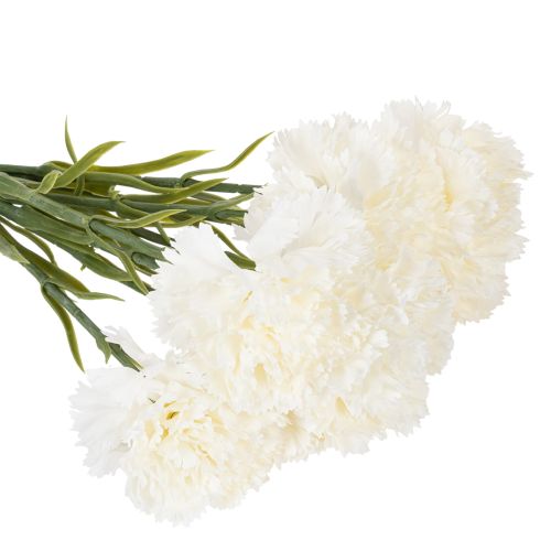 Konstgjord nejlikblomma med stjälk för buketter och kransar, 56 cm, 8 stycken | Floristik24.se