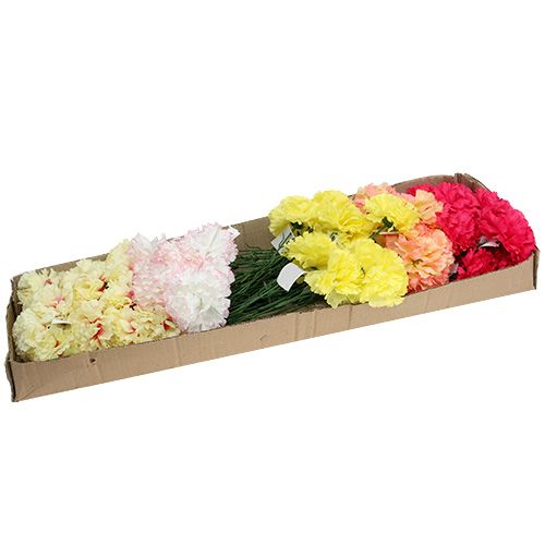 Floristik24 Nejlika assorterade färger på tråd 72 stycken