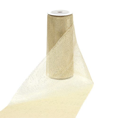 Floristik24 Nättyg guld med glitter 15cm 5m