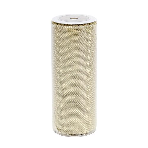 Floristik24 Nättyg guld med glitter 15cm 5m