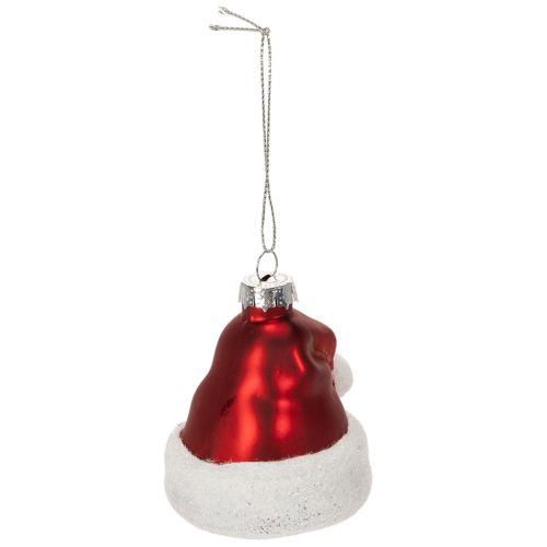 Julkulor tomtehatt glas 8cm 6st | Floristik24.se