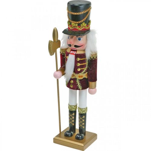 Floristik24 Nötknäpparfigur Juldekoration träröd 8,5 × 7cm H30cm
