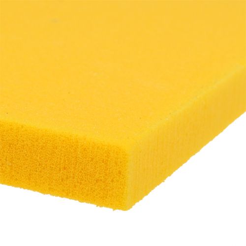 Floristik24 Blommeskum designerpaneler plug-in storlek gul 34,5 cm × 34,5 cm 3st