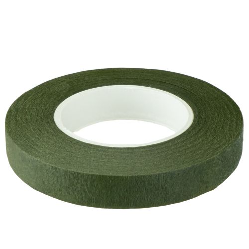 Artikel OASIS® Flower Tape, självhäftande blomtejp, mossgrön B13mm L27,5cm 2 st.