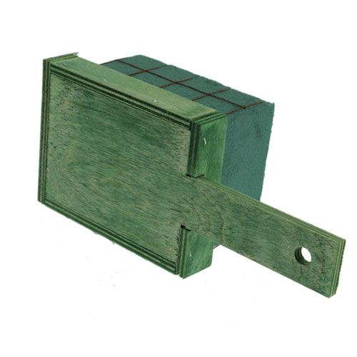 Artikel Blommiga skumtegelstenar med träbotten 21cm x 9cm x 8cm 8 st