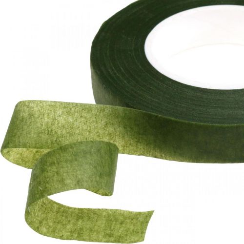 Artikel OASIS® Flower Tape, självhäftande blomtejp, mossgrön B13mm L27,5cm 2 st.