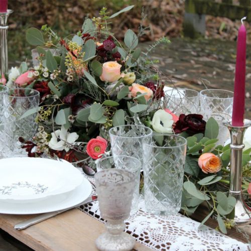 Artikel Insticksmaterial bordsdekoration blomskum svart 48cm 4 st
