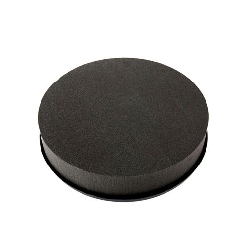 Floristik24 Blommig skumcylinderplugg storlek svart Ø15cm H5cm 2st