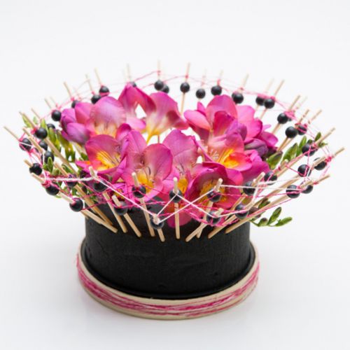 Floristik24 Steckmoos cylinderpluggmaterial svart Ø28cm H5cm 2st