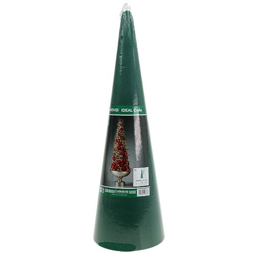 Artikel Blommig skumkon grön H60cm Ø18cm 1 st