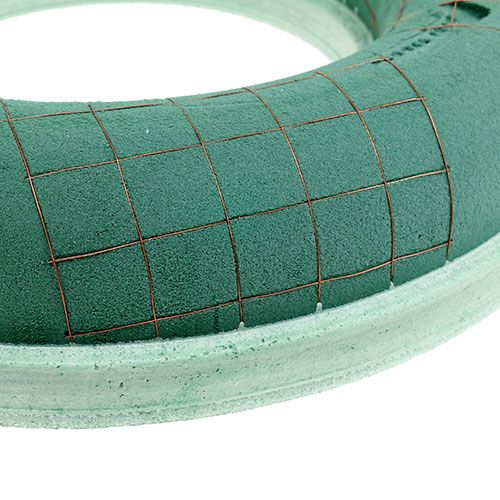 Artikel Blommig skumring grön krans plug-in massa Ø42cm 2 st