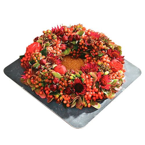 Artikel Blommig skumring med skål grön Ø30cm H4,5cm 2 st