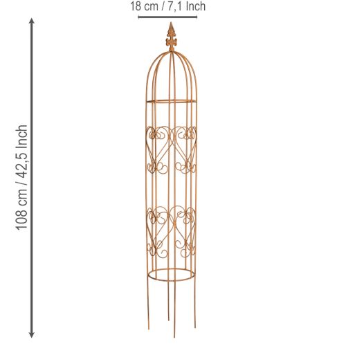 Artikel Trädgårdsspaljé, klätterhjälpmedel för rosor och andra klätterväxter, idealisk trädgårdsdesign, 108 cm, set om 2.