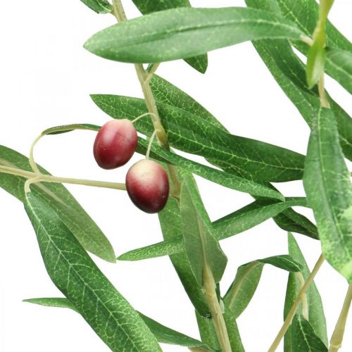 Artikel Konstgjord olivkvist dekorativ gren med oliver 100cm