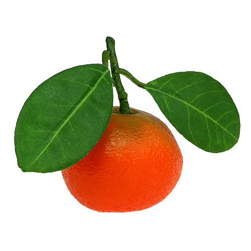 Floristik24 Orange mini med blad 5cm 8st