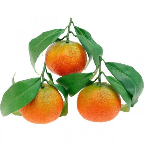 Dekorativa frukter, apelsiner med löv, konstgjorda frukter H9cm Ø6,5cm 4st Dekorativa frukter, apelsiner med löv, konstgjorda frukter H9cm Ø6,5cm 4st