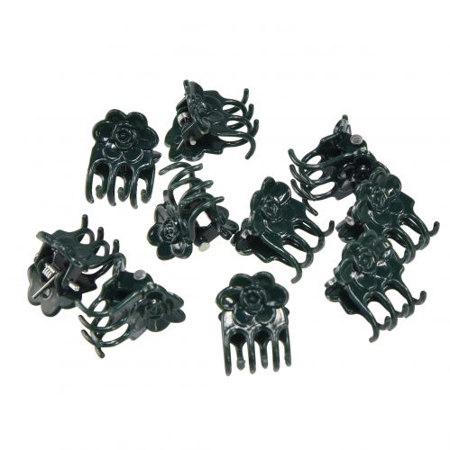 Floristik24 Orchid Clips Plast Green Pack om 10