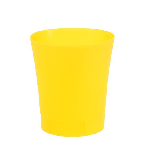 Floristik24 Orkidékruka plastgul Ø12,5cm H14cm, 1 st