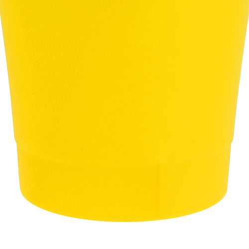 Floristik24 Orkidékruka plastgul Ø12,5cm H14cm, 1 st