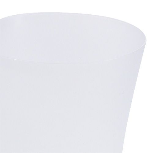 Floristik24 Orchid kruka plast vit Ø12,5 cm H14cm, 1 st