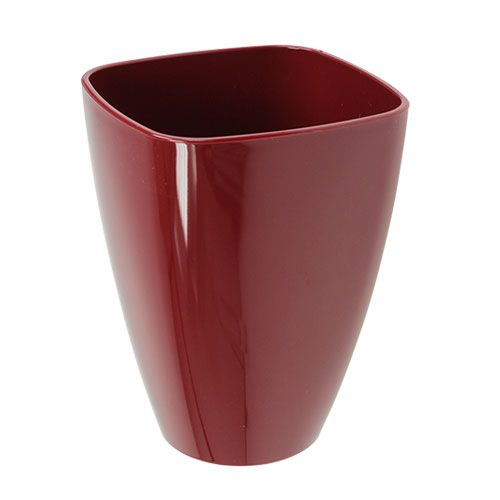 Floristik24 Orkidékruka blank Ø12,5cm Bordeaux, 1 st