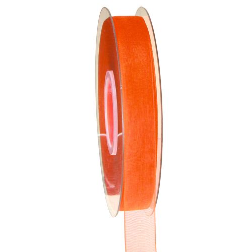 Artikel Organzaband presentband orange band kantkant 15mm 50m