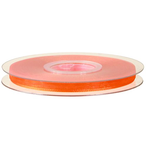 Artikel Organzaband presentband orange band kantkant 6mm 50m