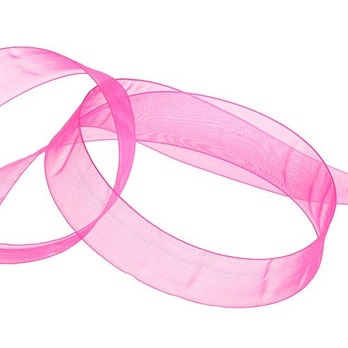 Artikel Organzaband presentband rosa band kantkant 40mm 50m