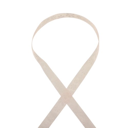 Artikel Organzaband blommor presentband rosa 25mm 18m