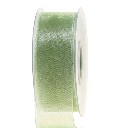 Artikel Organzaband grönt presentband kantband limegrönt 40mm 50m