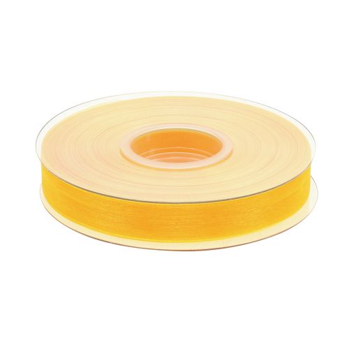 Artikel Organzaband presentband gult band kantkant 15mm 50m