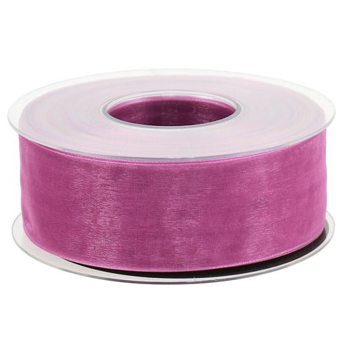 Artikel Organza band aubergine 40mm 50m