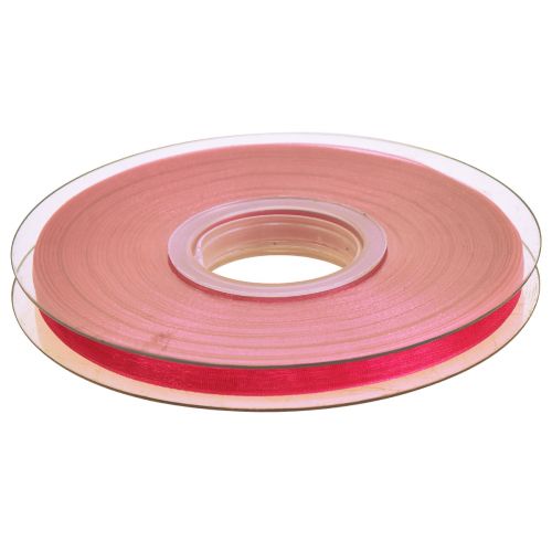 Artikel Organzaband presentband rosa band kantkant 6mm 50m