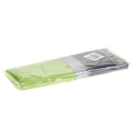 Floristik24 Dekorationstyg organza grön 150cm x 300cm