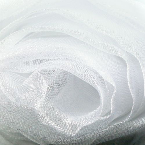 Floristik24 Dekorativ tyg organza vit 150cm x 300cm