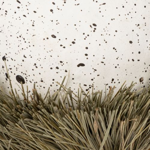 Artikel Påskdekorationsägg i ett bo, dekorativt fågelbo, naturliga färger, Ø9cm H11cm, 4 stycken