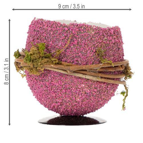 Artikel Dekorativ skål med påskägg för vår- eller påskbordsdekoration, 9 cm, 4 stycken