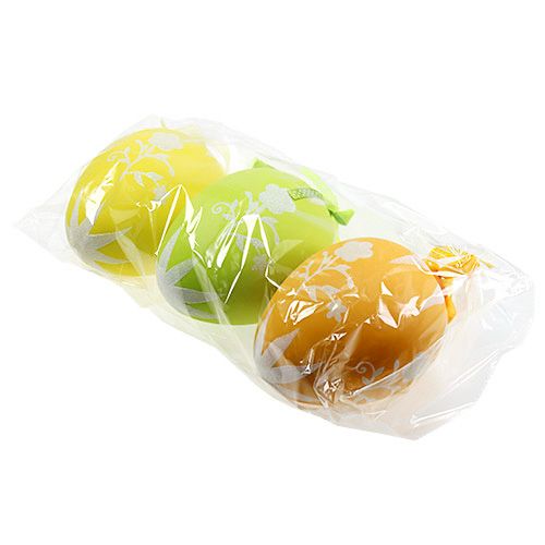 Floristik24 Påskägg plast färgglad 16cm 3st
