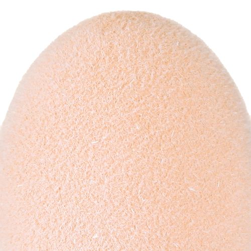 Artikel Påskägg Små Flockade Persika Brun Vit H4cm 15 St