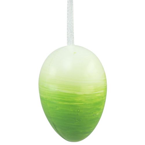 Floristik24 Påskägg dekoration hängande plastägg påskfärgade 8×12cm 10 st
