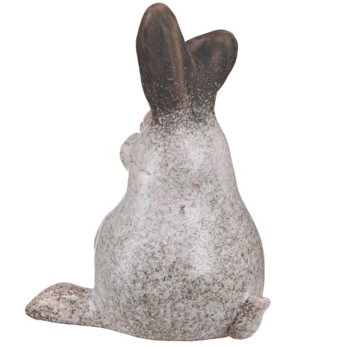 Artikel Påskhare Keramik Kanin Sittande Brun Vit 13x12x18cm