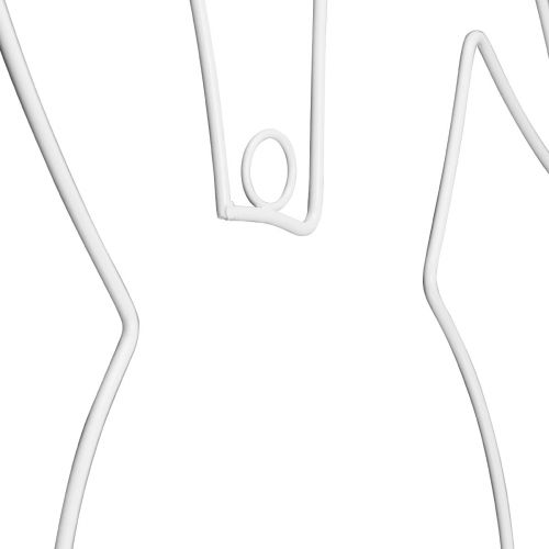 Floristik24 Påskhare dekorativ ring metall vit för upphängning 27×41×2cm