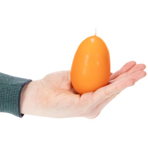 Artikel Äggformat ljus för påskdekoration, perfekt påskstämning i huset, 9 cm, 20 timmar, 6 stycken