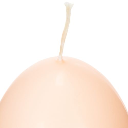 Artikel Påskljus, äggformade, äggformade påskljus, persikodesign, Ø6cm, H9cm, 6 stycken