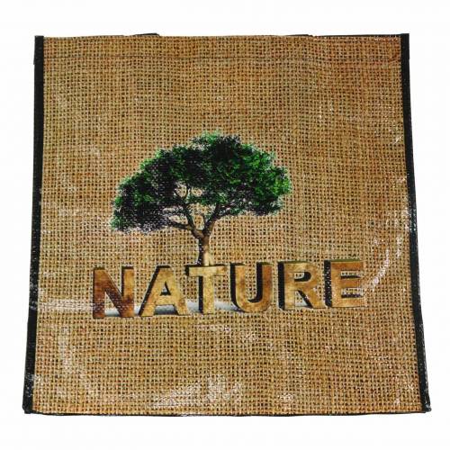 Floristik24 Shoppingpåse med handtag Naturplast 40 × 20 × 40cm