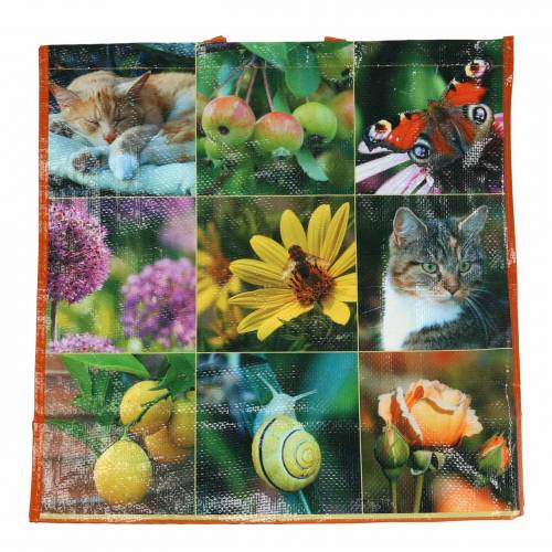 Floristik24 Shoppingväska med handtag picknickplast 45×20×44cm